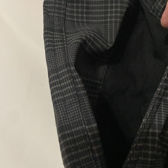 Nike Dry Fit Black Gray plaid Flat Front Shorts MENS size 40 Pockets clean - Picture 7 of 12